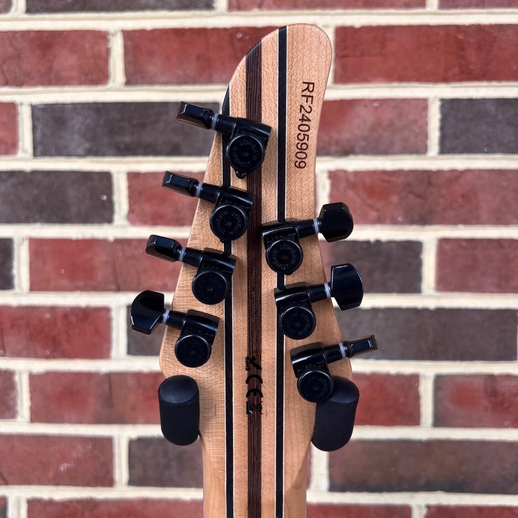 Mayones Mayones Regius Core RSi 7, Ryan Siew Inspiration Series, Lava Burst Satin, 4A Quilted Maple Top, American Ash TEW Body, 11ply Maple TEW/Wenge/Maple Neck Thru, Bareknuckle Nailbomb/VHII Pickups w/ Carbon Cover, Mayones Hiscox Case