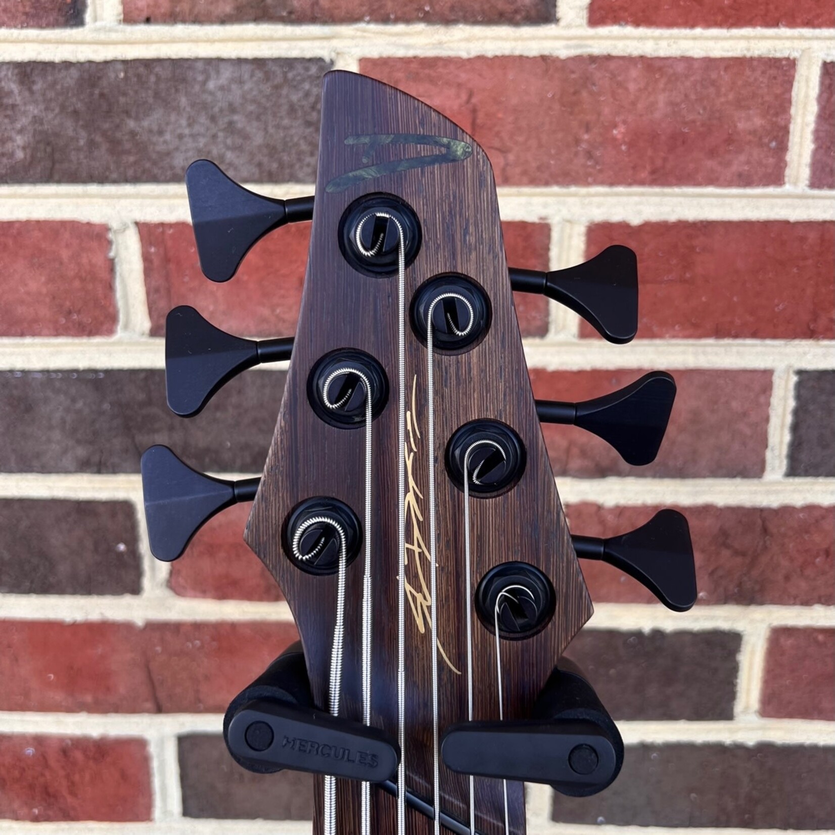 Dingwall Dingwall ABZ Custom 6-String, Trans Brown to Green Reverseburst, Buckeye Burl X-Top, Swamp Ash Body, Wenge Neck & Fretboard, Speedo Bars Inlays - Matching Wood, Darkglass Tone Capsule w/ Toggles, Dingwall Gig Bag