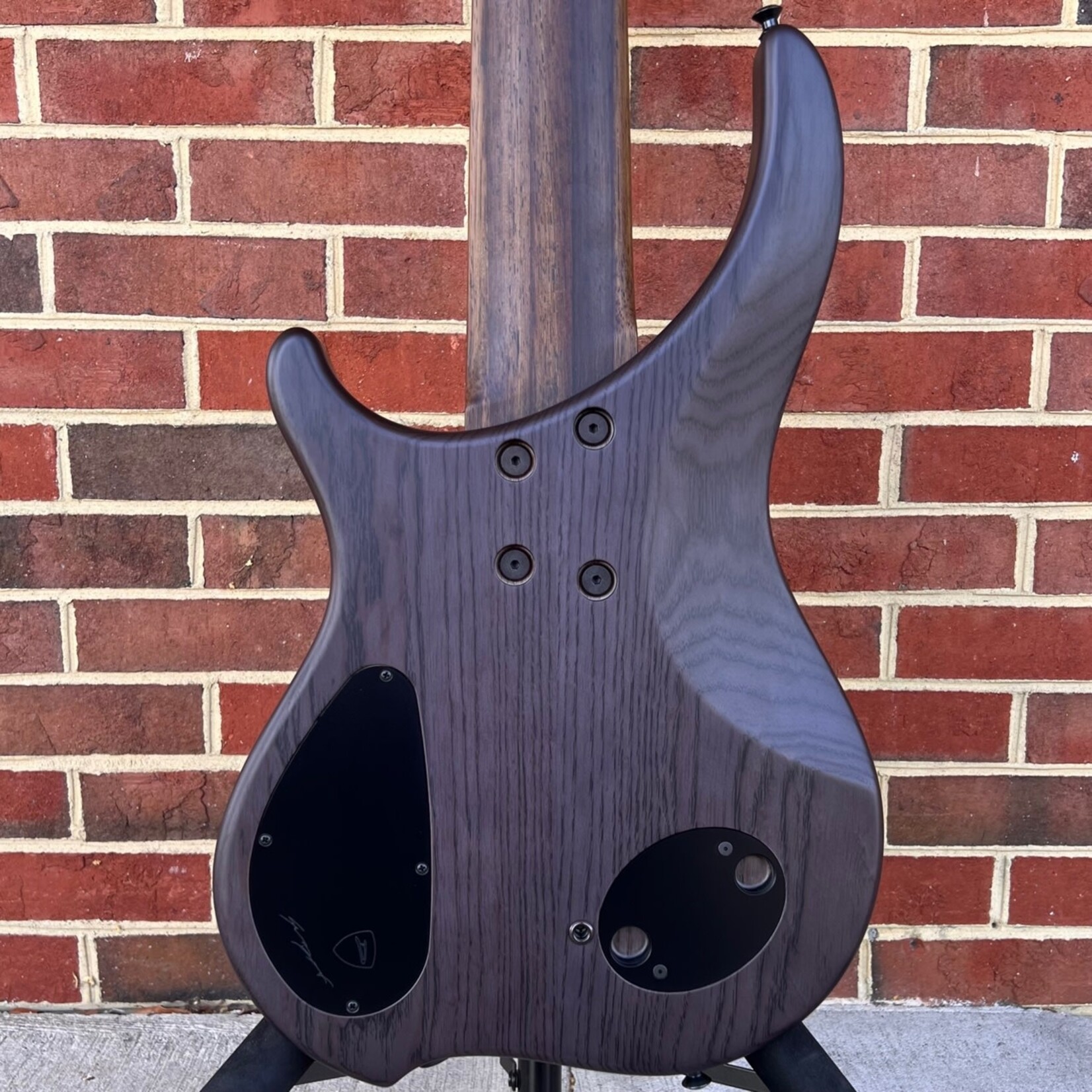 Dingwall Dingwall ABZ Custom 6-String, Trans Brown to Green Reverseburst, Buckeye Burl X-Top, Swamp Ash Body, Wenge Neck & Fretboard, Speedo Bars Inlays - Matching Wood, Darkglass Tone Capsule w/ Toggles, Dingwall Gig Bag