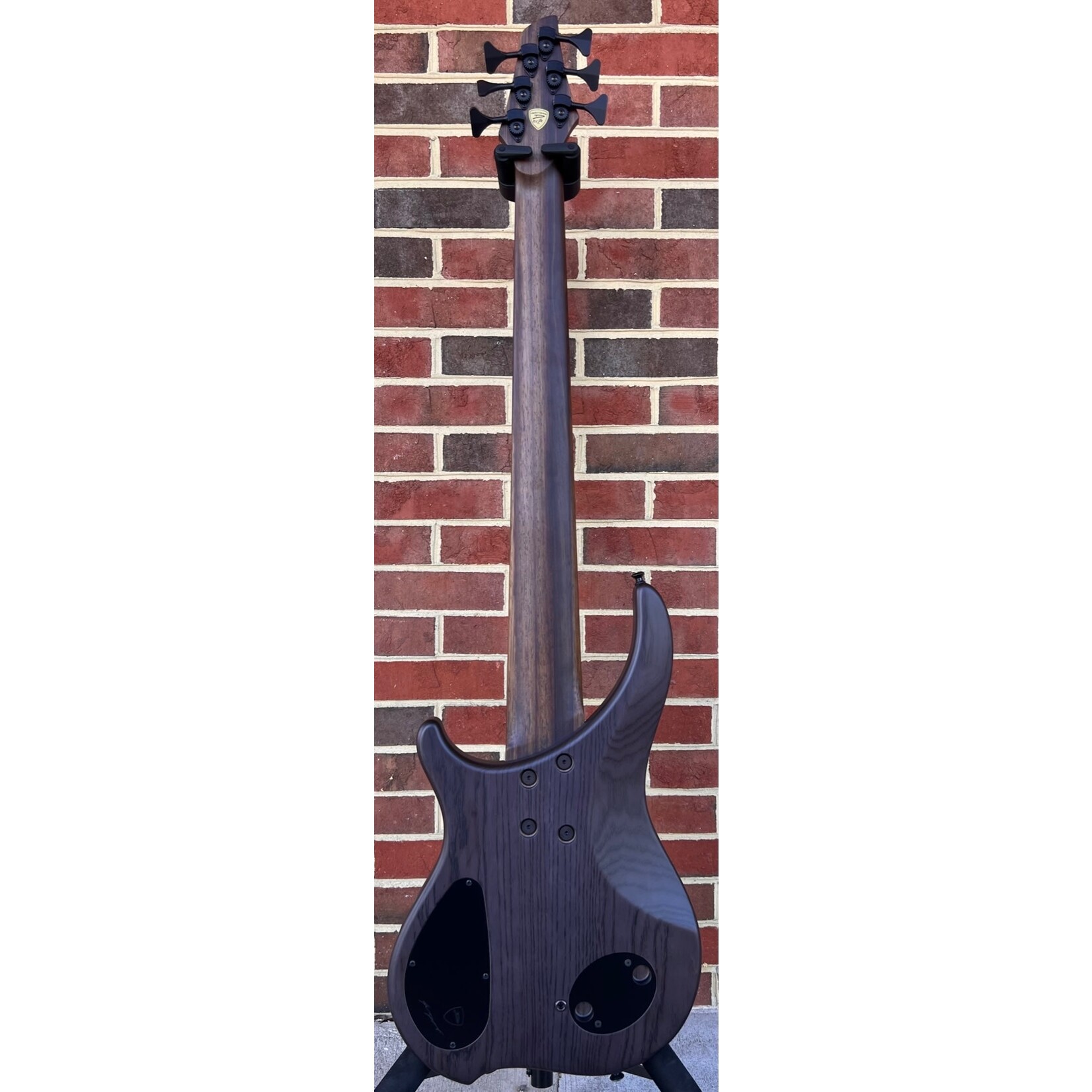 Dingwall Dingwall ABZ Custom 6-String, Trans Brown to Green Reverseburst, Buckeye Burl X-Top, Swamp Ash Body, Wenge Neck & Fretboard, Speedo Bars Inlays - Matching Wood, Darkglass Tone Capsule w/ Toggles, Dingwall Gig Bag