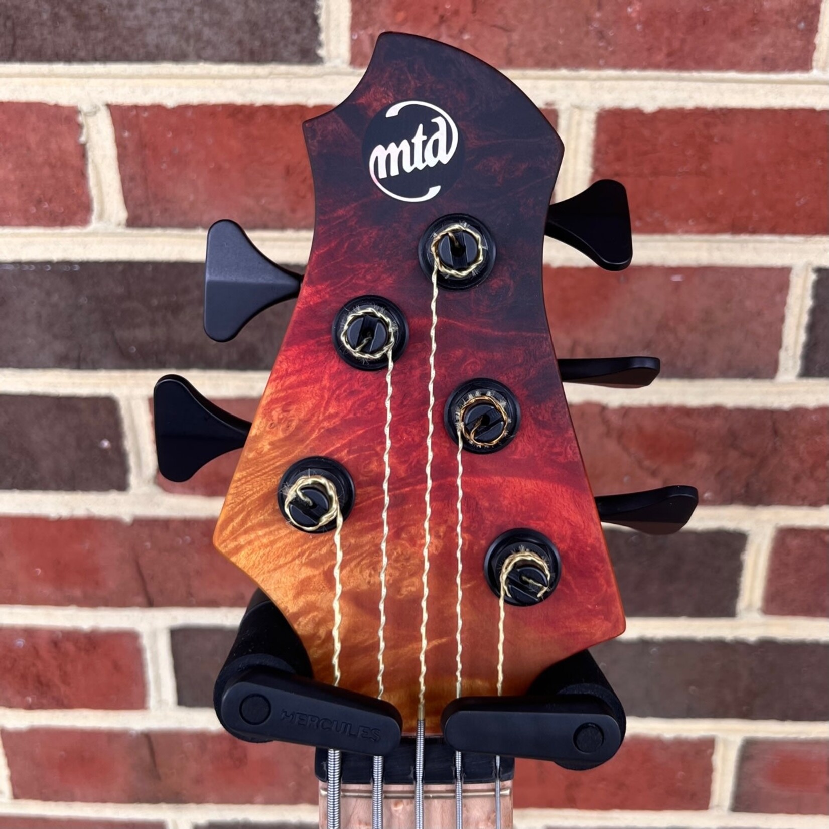 MTD MTD 535-24, Midnight Fade, Maple Burl 10-Top, Alder Body, Maple Neck, Birdseye Maple Fretboard, Matching Headstock, Stained Wood Knobs, Custom MTD Bridge, MTD Bag