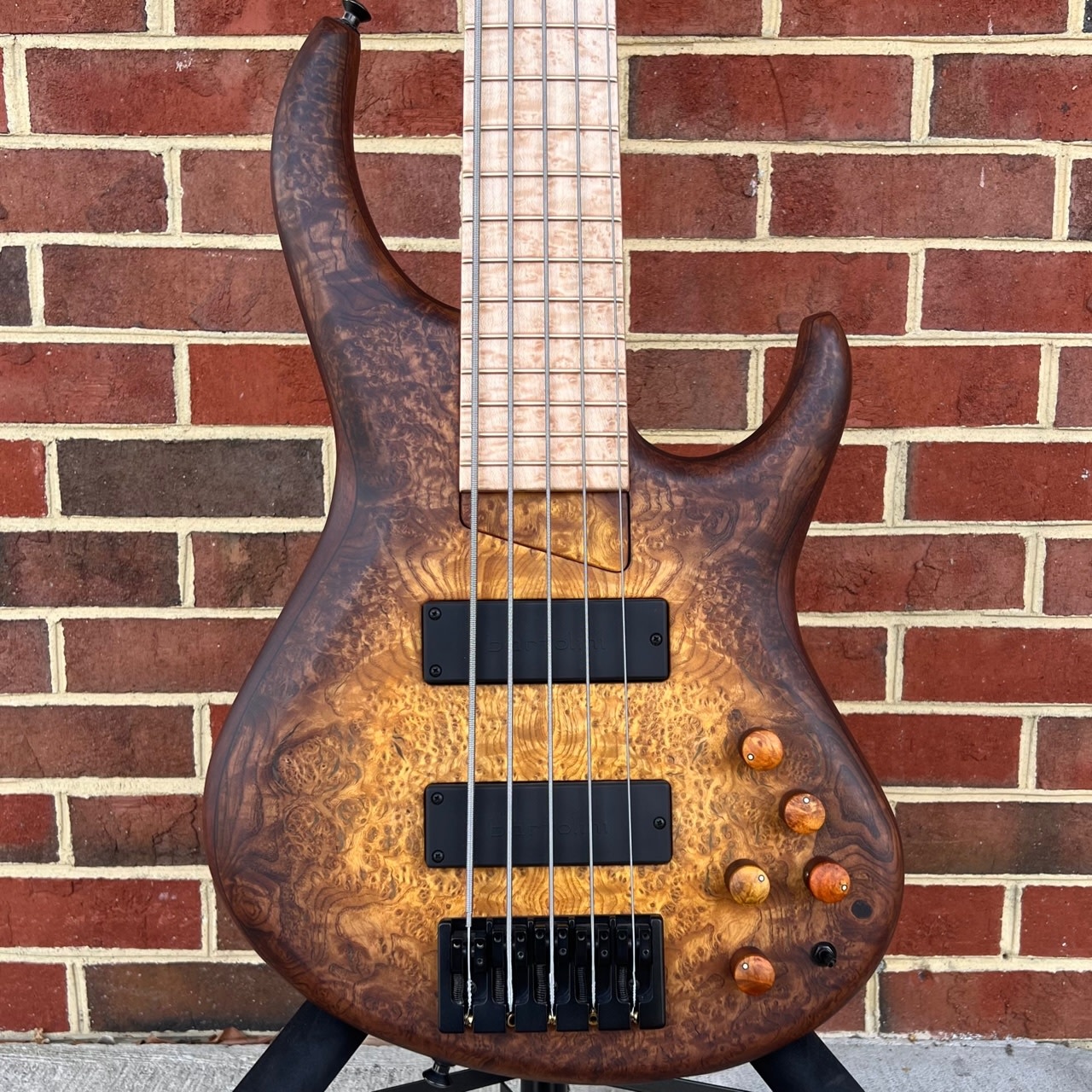 MTD USA 535-24 30th Anniversary, Dark Amber Burst, Ash Burl