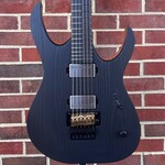 Mayones Mayones Duvell Elite Gothic Pro 6-String, Monolithic Black Top, Ash Top, Mahogany Body, Schaller Lockmeister Tremolo, Mayones Velvetrone Ironside + Solium Pickups, Mayones Hybrid Case