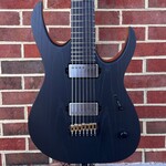 Mayones Mayones Duvell Elite Gothic 7 B27, Baritone 27" Scale Length, Monolithic Black, Ash Top, Mahogany Body, Ebony Fretboard, Hipshot Bridge & Locking Tuners, Mayones Hybrid Case