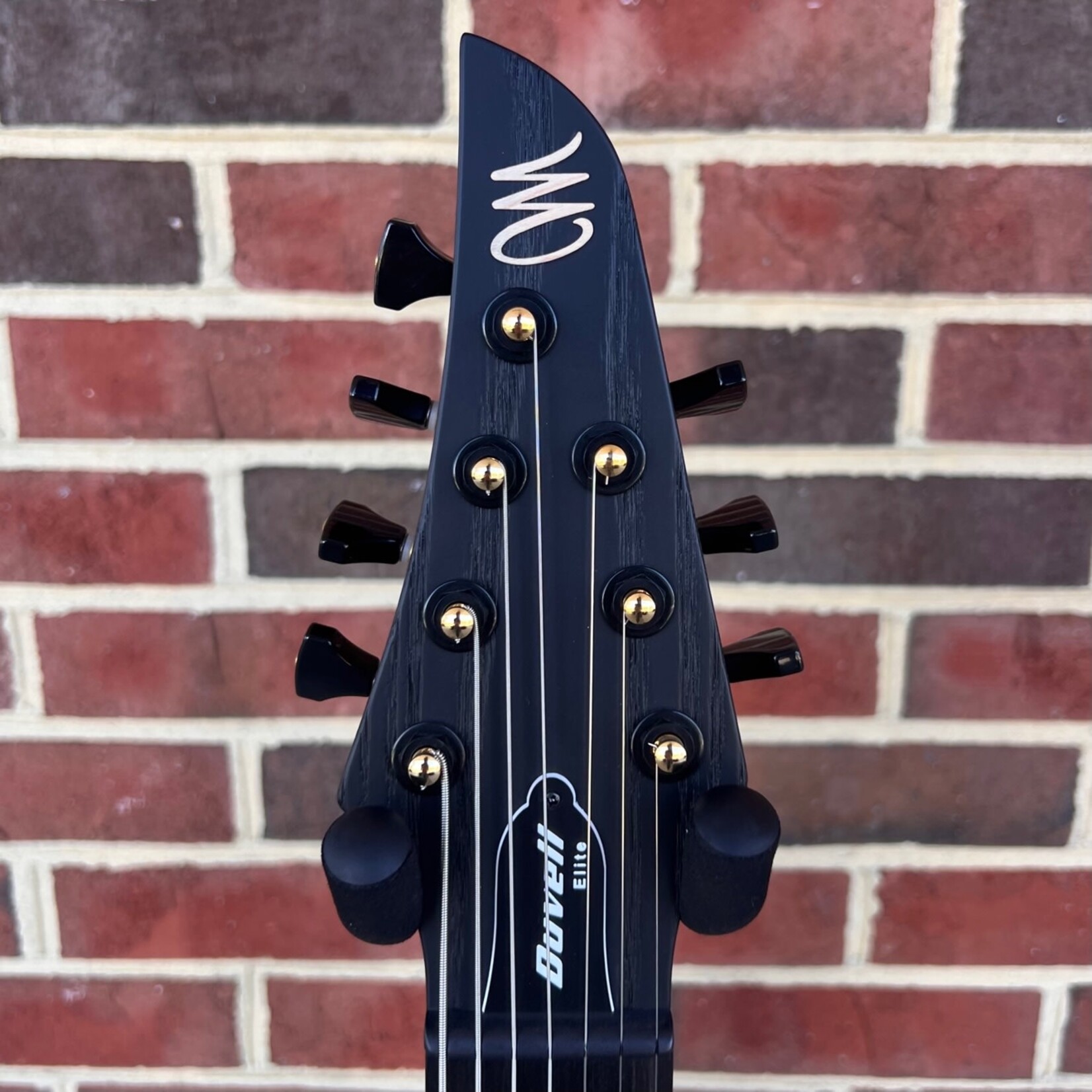 Mayones Mayones Duvell Elite Gothic 7 B27, Baritone 27" Scale Length, Monolithic Black, Ash Top, Mahogany Body, Ebony Fretboard, Hipshot Bridge & Locking Tuners, Mayones Hybrid Case