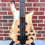 Spector Spector USA NS-2, Quilted Chestnut Top, Walnut Body, 3pc Roasted Maple Neck, Ziricote Fretboard, Ghost Crowns - Roasted Maple, Blue Luminlay Side Dots, EMG PX/JX Set, HAZ 9-volt Preamp, Hipshot UltraLite Tuners, Dunlop Flush Mount Strap Locks, TSA Case