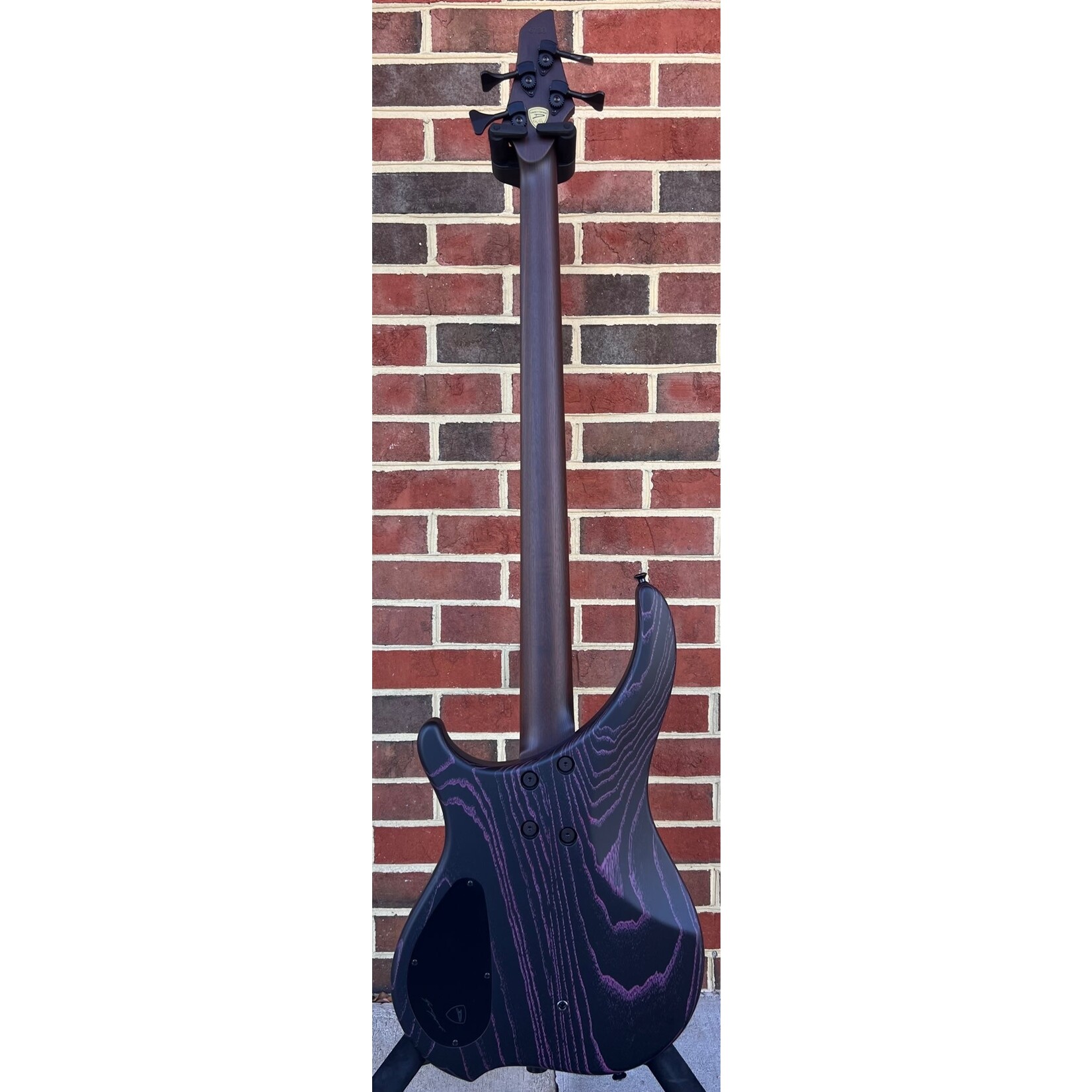 Dingwall Dingwall Custom ABZ 4-String, Black with Pink Ceruse Satin, Swamp Ash Body, Roasted Ash Neck, Ebony Fretboard, Super Fatty II Pickups, D-Roc Rotary, Mini Toggles, Dunlop Flush Mount Strap Locks, Dingwall Deluxe Gig Bag