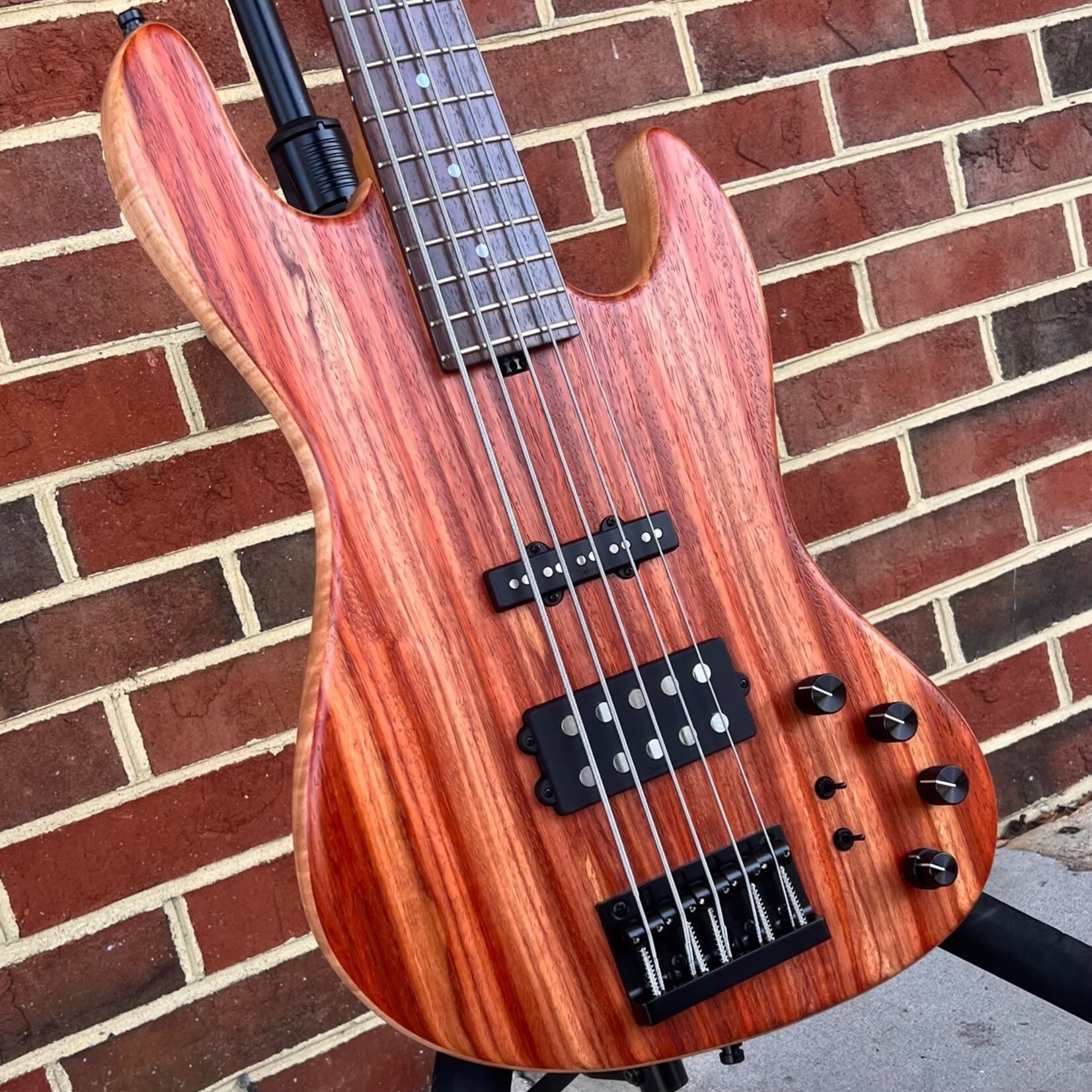 Sadowsky Sadowsky 2024 Limited Edition #12 of 135, MetroLine 21-Fret Standard M/J  5-String Bass, Padouk Top, Okoume Body, Roasted Flame Maple Neck, Madagascar Rosewood Fretboard, Sadowsky Gig Bag
