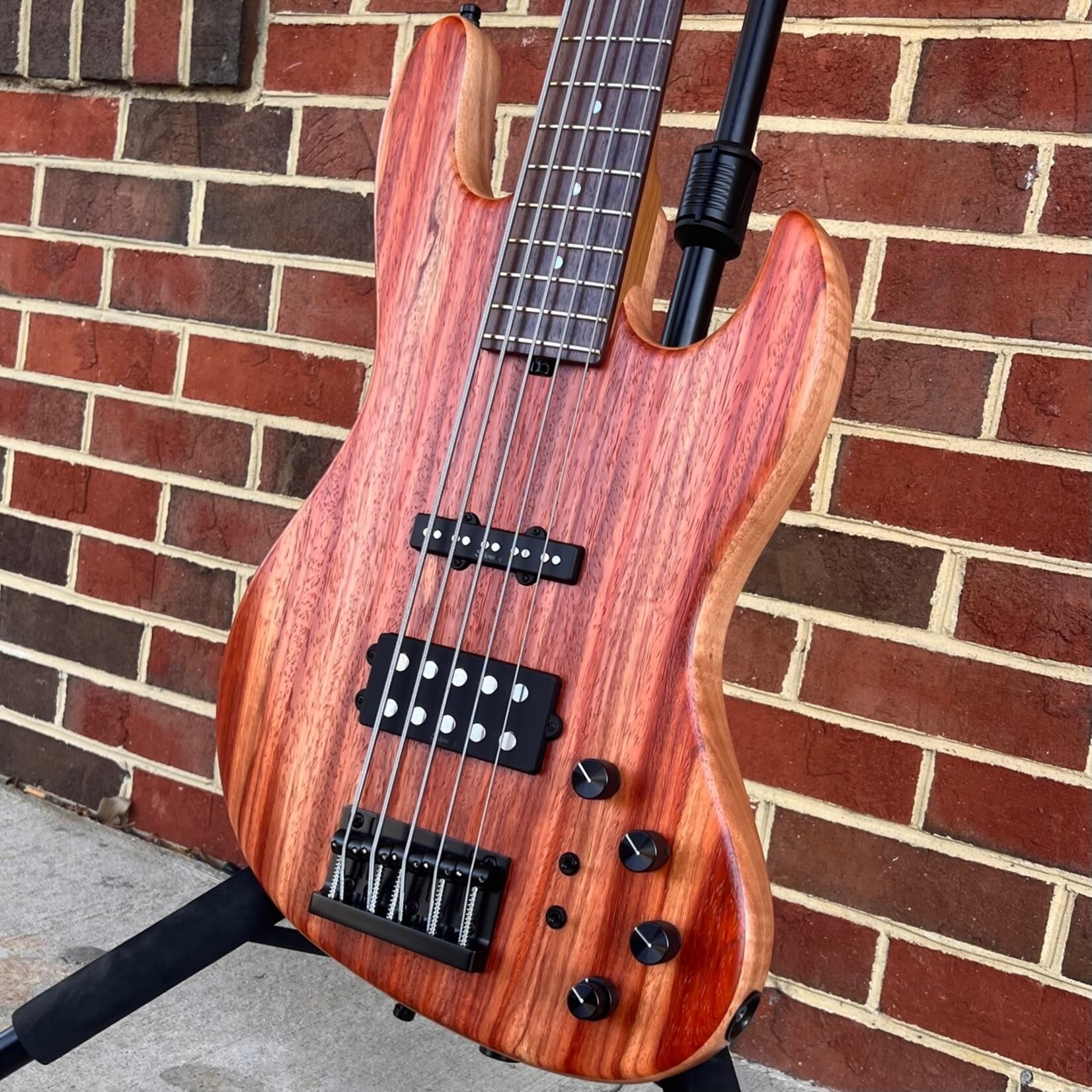 Sadowsky Sadowsky 2024 Limited Edition #12 of 135, MetroLine 21-Fret Standard M/J  5-String Bass, Padouk Top, Okoume Body, Roasted Flame Maple Neck, Madagascar Rosewood Fretboard, Sadowsky Gig Bag