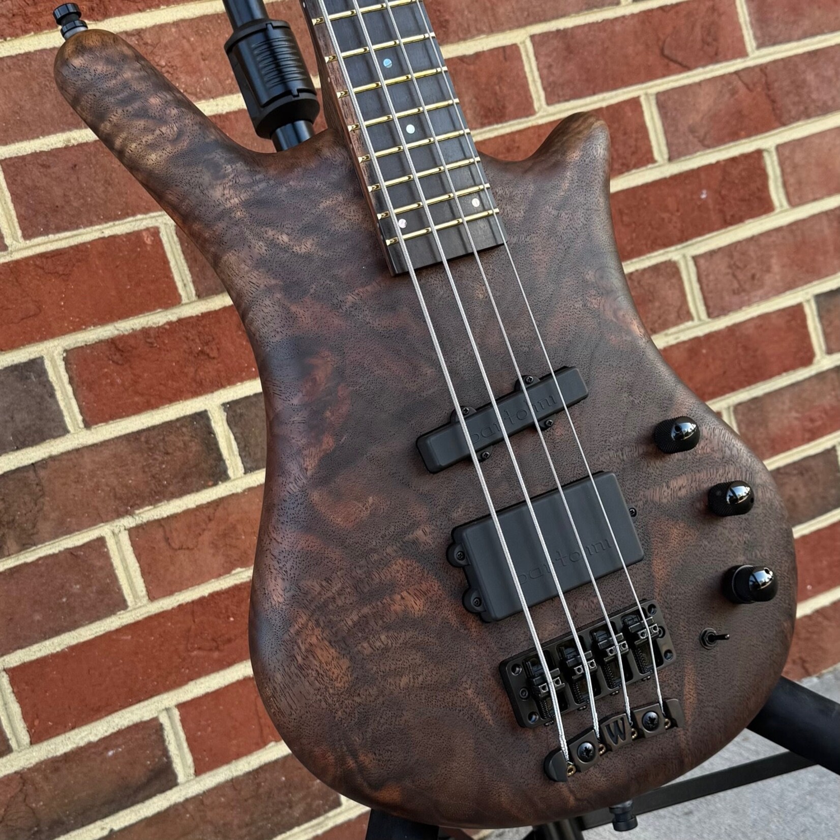 Warwick Warwick Pro Series Thumb Bolt-On 4-String, 2024 Limited Edition, #38 of 115, Flamed Walnut Top, Walnut Body, Wenge Neck, Tigerstripe Ebony Fretboard, Bartolini J/MM Pickups, Warwick Deluxe Gig Bag
