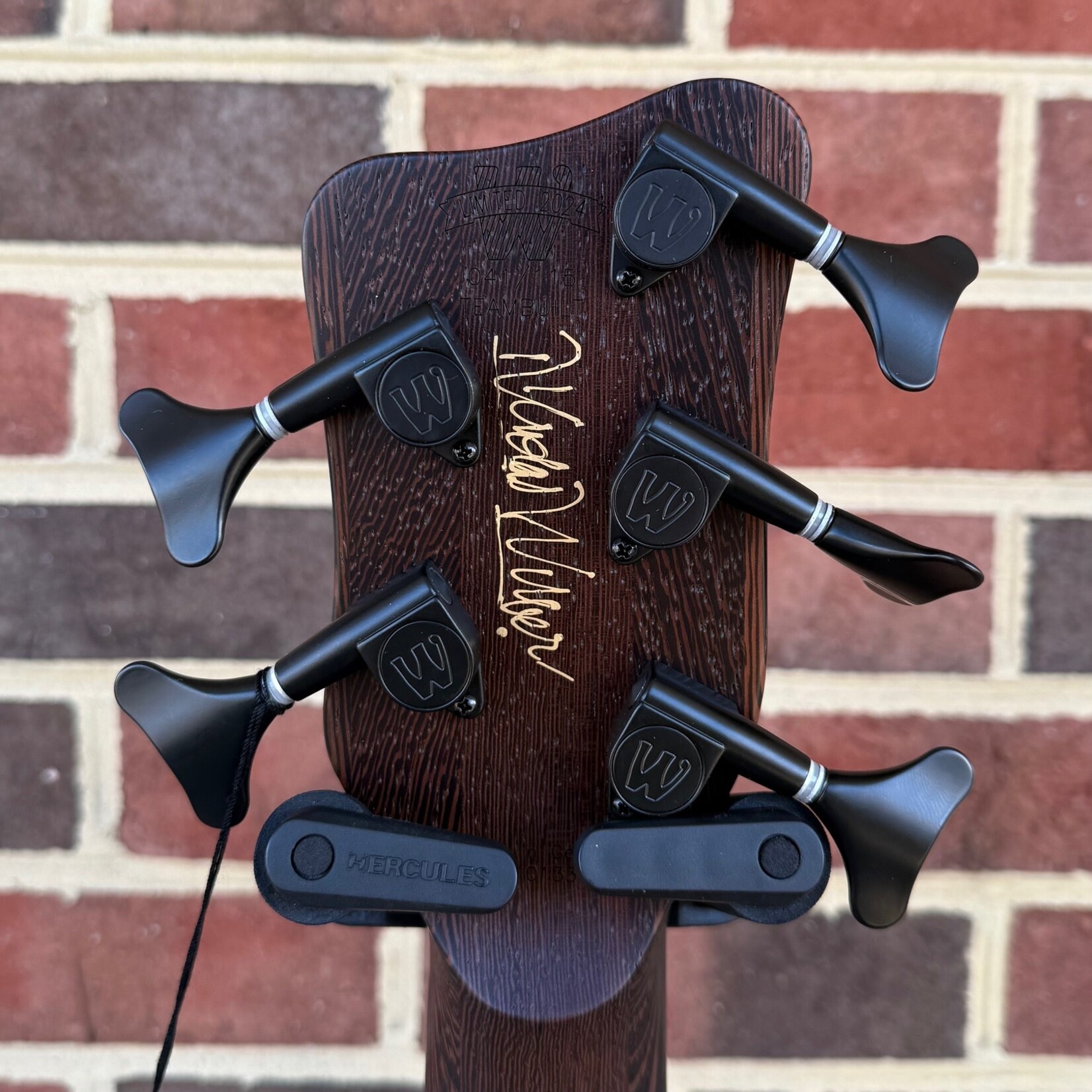 Warwick Warwick Pro Series Thumb Bolt-On 5-String, 2024 Limited Edition, #41 of 115, Flamed Walnut Top, Walnut Body, Wenge Neck, Tiger Stripe Ebony Fretboard, Bartolini J/MM Pickups, Warwick Deluxe Gig Bag