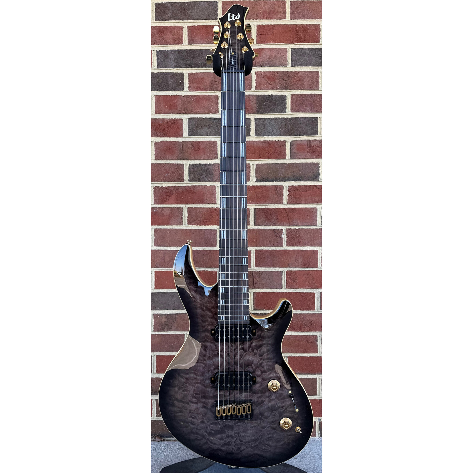 ESP LTD JR-7QMFBSB, Javier Reyes Signature, 7-String, Faded