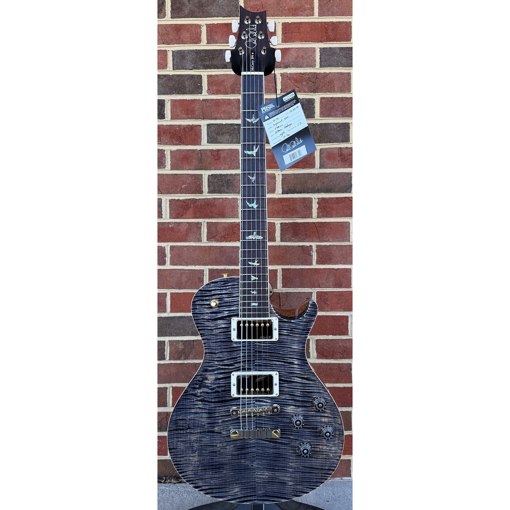 Paul Reed Smith Paul Reed Smith McCarty 594 Singlecut 10-Top, Charcoal, Flame Maple Top, Mahogany Body & Neck, 58/15 LT Pickups, Hardshell Case