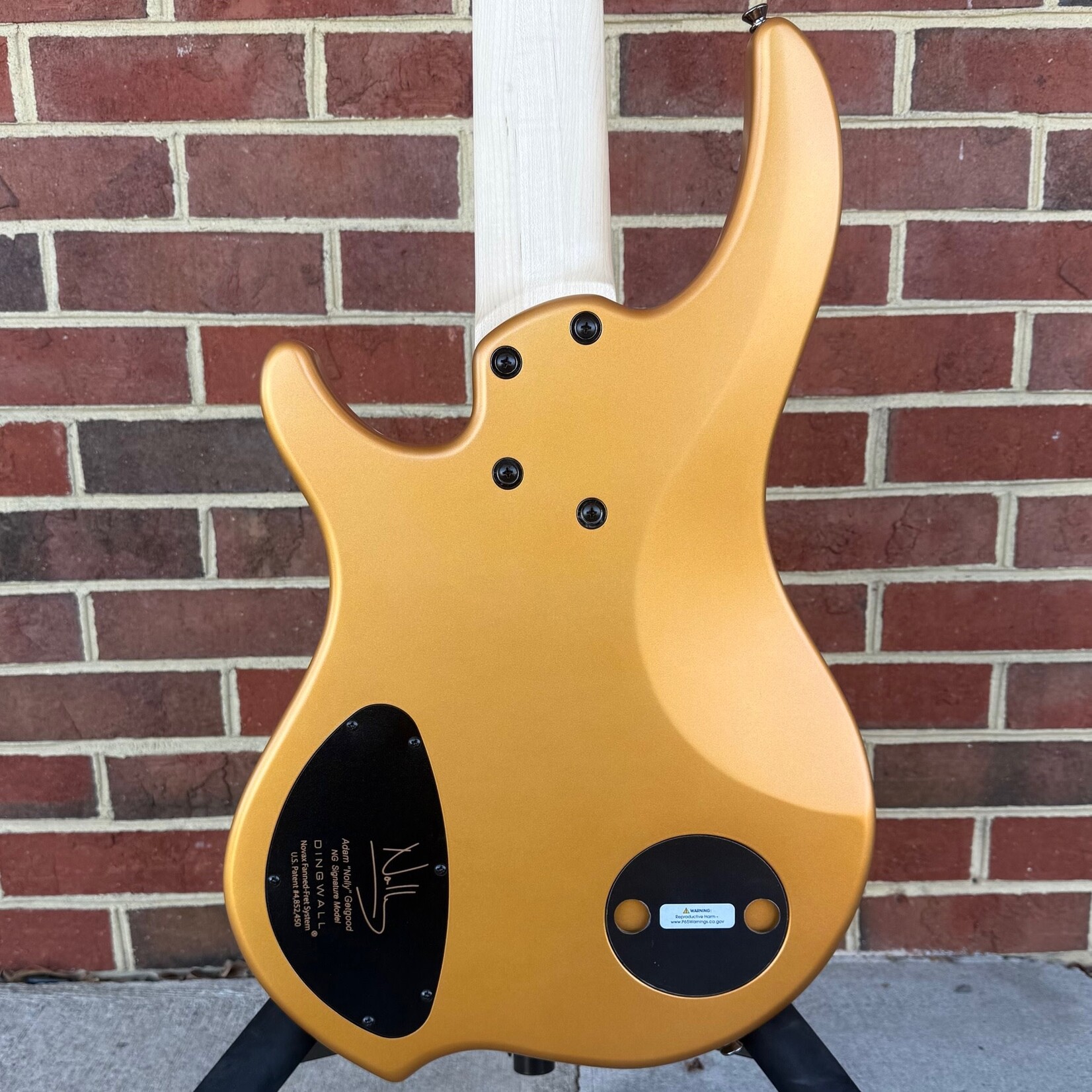 Dingwall Dingwall NG3 5-String, Matte Gold Metallic, Maple Neck, Maple Fretboard, Matching Headstock, Darkglass Tone Capsule, Dingwall Gig Bag, SN# 17425