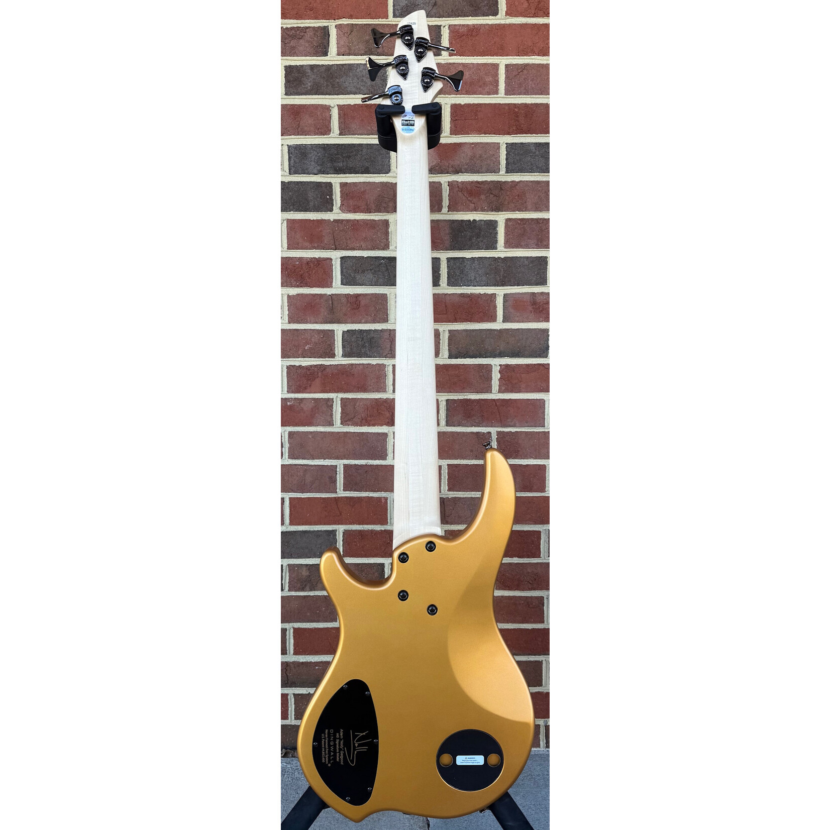 Dingwall Dingwall NG3 5-String, Matte Gold Metallic, Maple Neck, Maple Fretboard, Matching Headstock, Darkglass Tone Capsule, Dingwall Gig Bag, SN# 17425