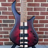 Mayones Patriot MB 5, NAMM 2025, Red to Black Burst, 4A
