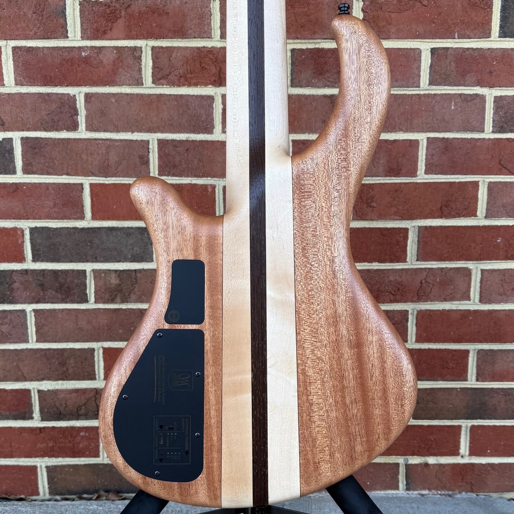 Mayones Mayones Patriot MB 5, NAMM 2025, Red to Black Burst, 4A Flame Maple Top, Mahogany Body, 3pc Maple/Wenge Neck, 4A Birdseye Maple Fretboard, Velvetrone Noble Double 5 Pickups, Musashi Nitoryu Preamp, Mayones Hybrid Case