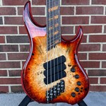 Dingwall Dingwall Custom Z3 5-String, Explosion Burst, Buckeye Burl Top, Wenge Contrast Layer, Dual-Density Swamp Ash/Northern Alder Body, Wenge Neck, Ebony Fretboard, Matching Wood Block Inlays, Neve Preamp w/ Toggles,