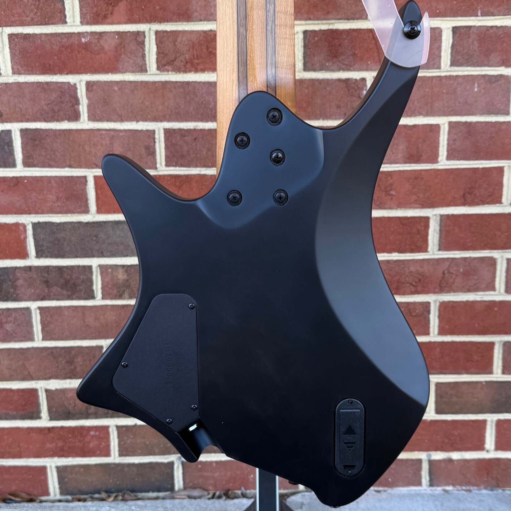 Strandberg Strandberg Boden Bass Standard 5, Charcoal, American Basswood Body, Maple Top, Flame Maple Top Veneer, Fishman Fluence Pickups, Strandberg EGS Rev2 Mono Rail Bridge, Gig Bag