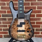 Spector Spector Euro 5 CST, Natural Black Burst Gloss, Poplar Burl Top, European Ash Body, 3pc Maple Neck, Ebony Fretboard, EMG X P/J Pickups, Spector Legacy Preamp, Gig Bag