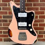 Nash Nash JM-63 Jazzmaster, Shell Pink Over 3-Tone Burst, Heavy Aged, Alder Body, Maple Neck, Rosewood Fretboard, Lollar Special JM Pickups, Black Pickguard, White Pickups & Knobs, Hardshell Case