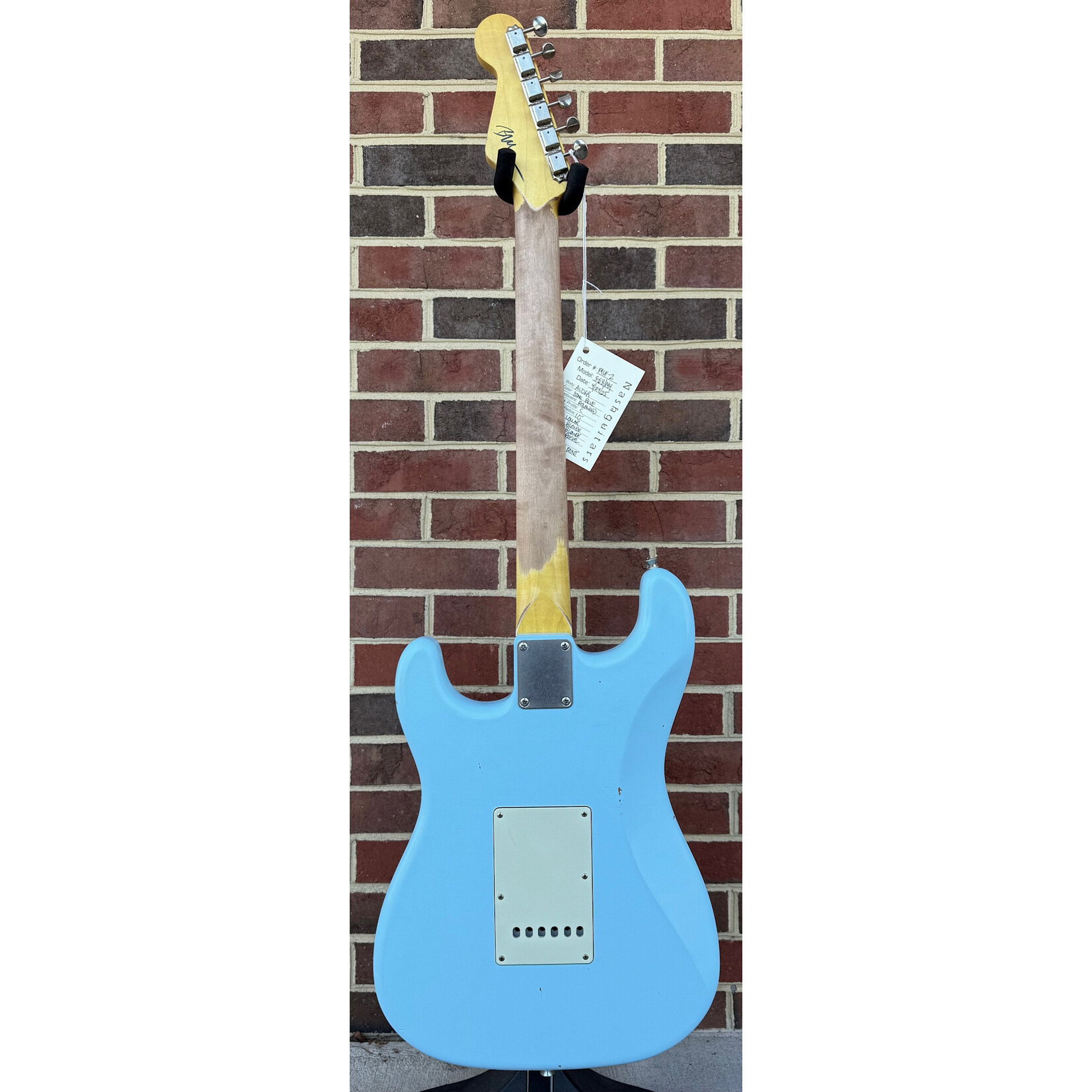 Nash Nash S-63, Sonic Blue, Alder Body, Light Aging, Maple Neck, Rosewood Fretboard, Matching Headstock, Lollar Pickups, Hardshell Case