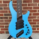 Dingwall Dingwall Custom ABI 5-String, NAMM 2025, BMW Marina Blue, Alder Body, Roasted Ash Neck, Wenge Fretboard, White Pearloid Speedo Bars Inlay, Super Fatty II Pickups, Darkglass Tone Capsule w/ Toggles, Dingwall Deluxe Gig Bag