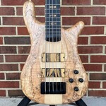 Spector Spector USA NS-5XL, The Music Loft 30th Anniversary, Spalted Flame Maple Top, Reclaimed Redwood Body, 3pc Maple Neck, Ebony Fretboard, Pale Moon Ebony Inlays, Matching Headstock, TSA Case