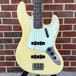 Nash Nash JB-63, Cream, Ash Body, Maple Neck, Rosewood Fretboard, Light Aging, Lollar Vintage JB Set, Hardshell Case