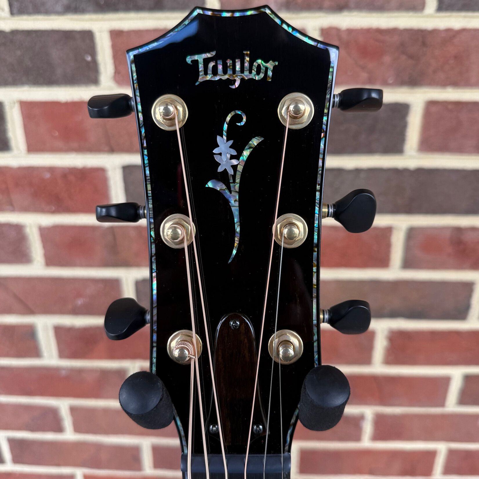 Taylor Taylor NAMM 2025 Catch Custom #3 "Canela" - 1 of 20, Grand Auditorium, Sinker Redwood Top, Black Limba Back & Sides, Ebony Binding with Radius Armrest, Island Vine Inlay, Gotoh 510 Tuners, ES2 Electronics, Hardshell Case