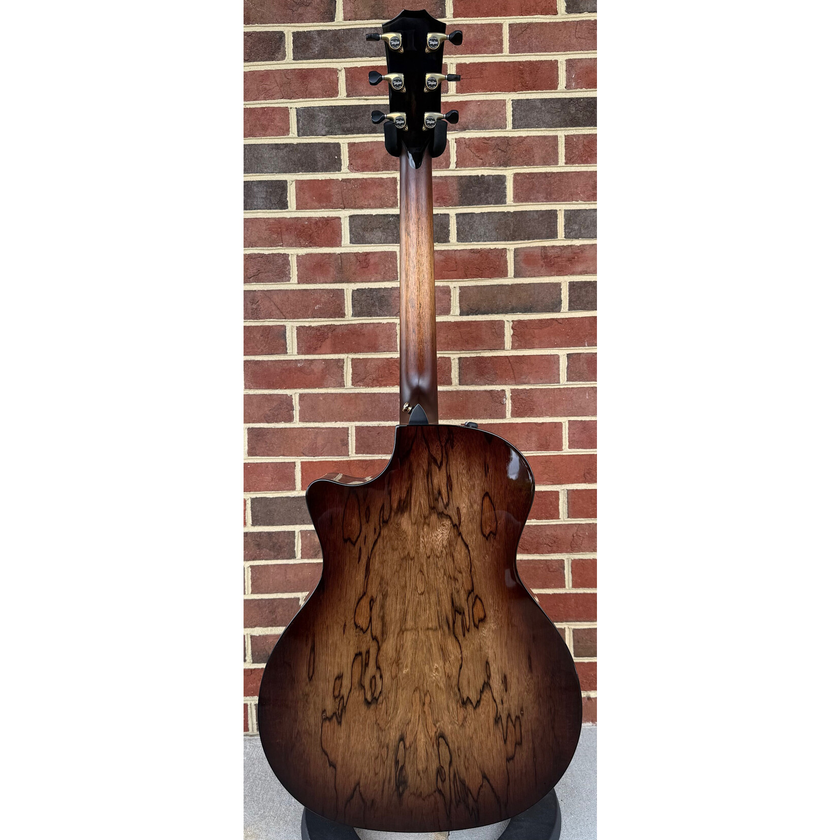 Taylor Taylor NAMM 2025 Catch Custom #3 "Canela" - 1 of 20, Grand Auditorium, Sinker Redwood Top, Black Limba Back & Sides, Ebony Binding with Radius Armrest, Island Vine Inlay, Gotoh 510 Tuners, ES2 Electronics, Hardshell Case
