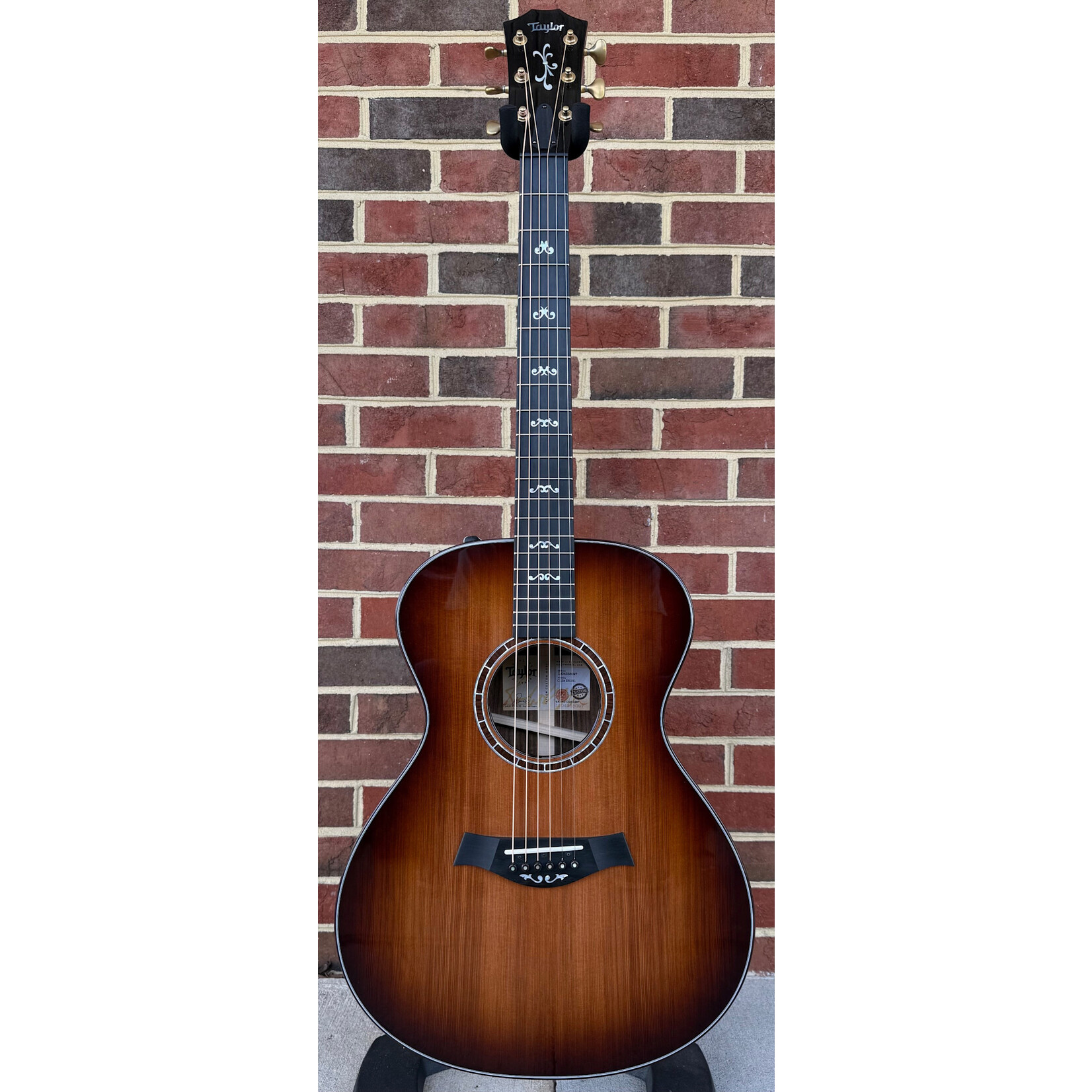 Taylor Taylor NAMM 2025 Catch Custom #31 "Harvester" - 1 of 20, Grand Concert, Sinker Redwood Top, Bocote Back & Sides, Mother of Pearl 2000's 900 Series Inlay, Faceted Rosette - Mother of Pearl / Indian Rosewood, Rosewood Back Strap, ES2 Elec