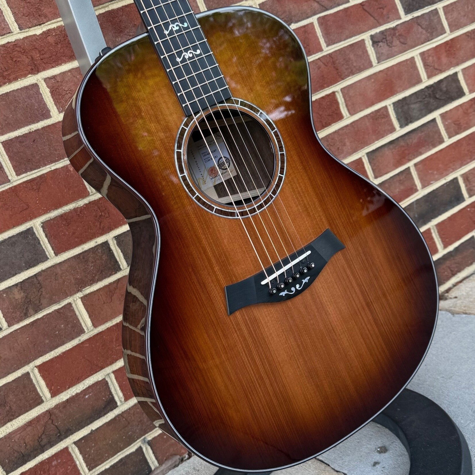 Taylor Taylor NAMM 2025 Catch Custom #31 "Harvester" - 1 of 20, Grand Concert, Sinker Redwood Top, Bocote Back & Sides, Mother of Pearl 2000's 900 Series Inlay, Faceted Rosette - Mother of Pearl / Indian Rosewood, Rosewood Back Strap, ES2 Elec