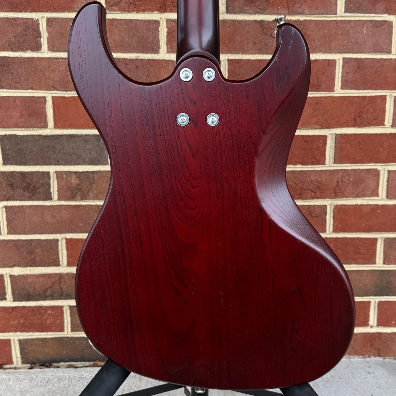 Dunable Guitars Dunable Gnarwhal VI, 30.75" Scale, Tortoise Red, Swamp Ash Body, Maple Neck, Pale Moon Ebony Fretboard, Black Binding, Luminlay Dot Inlays, Hipshot Tone A Matic Bridge, Graph Tech Ratio Tuners, Hardshell Case