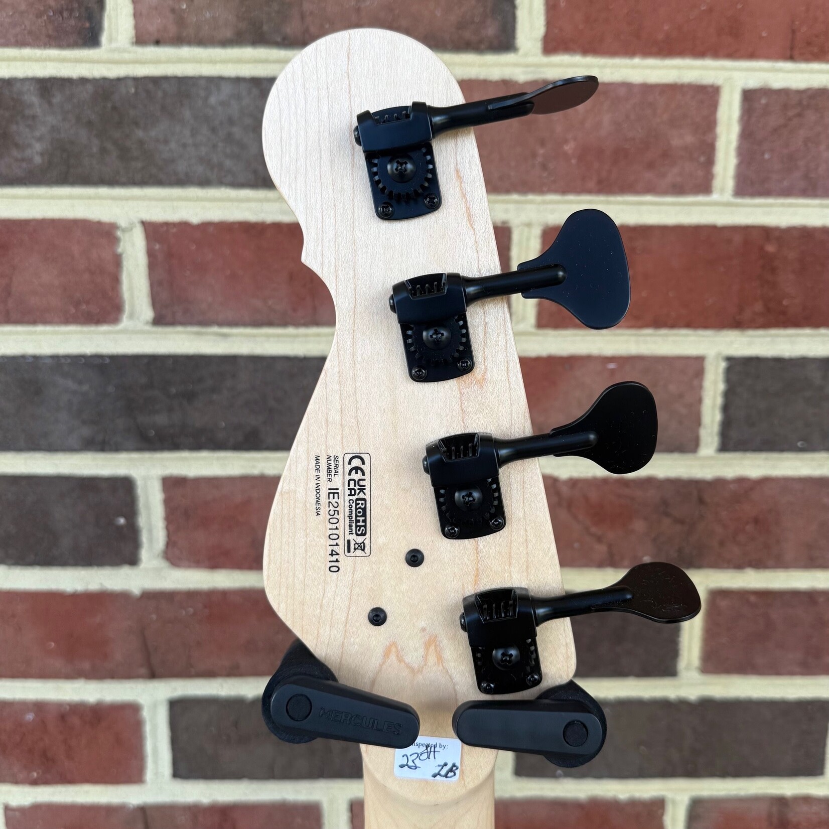 Dingwall Dingwall SP1 4-String, Gloss Metallic Black, Alder Body, Maple Neck, Rosewood Fretboard, Matte Coco Gold Pickguard, Gig Bag, SN# IE250101515