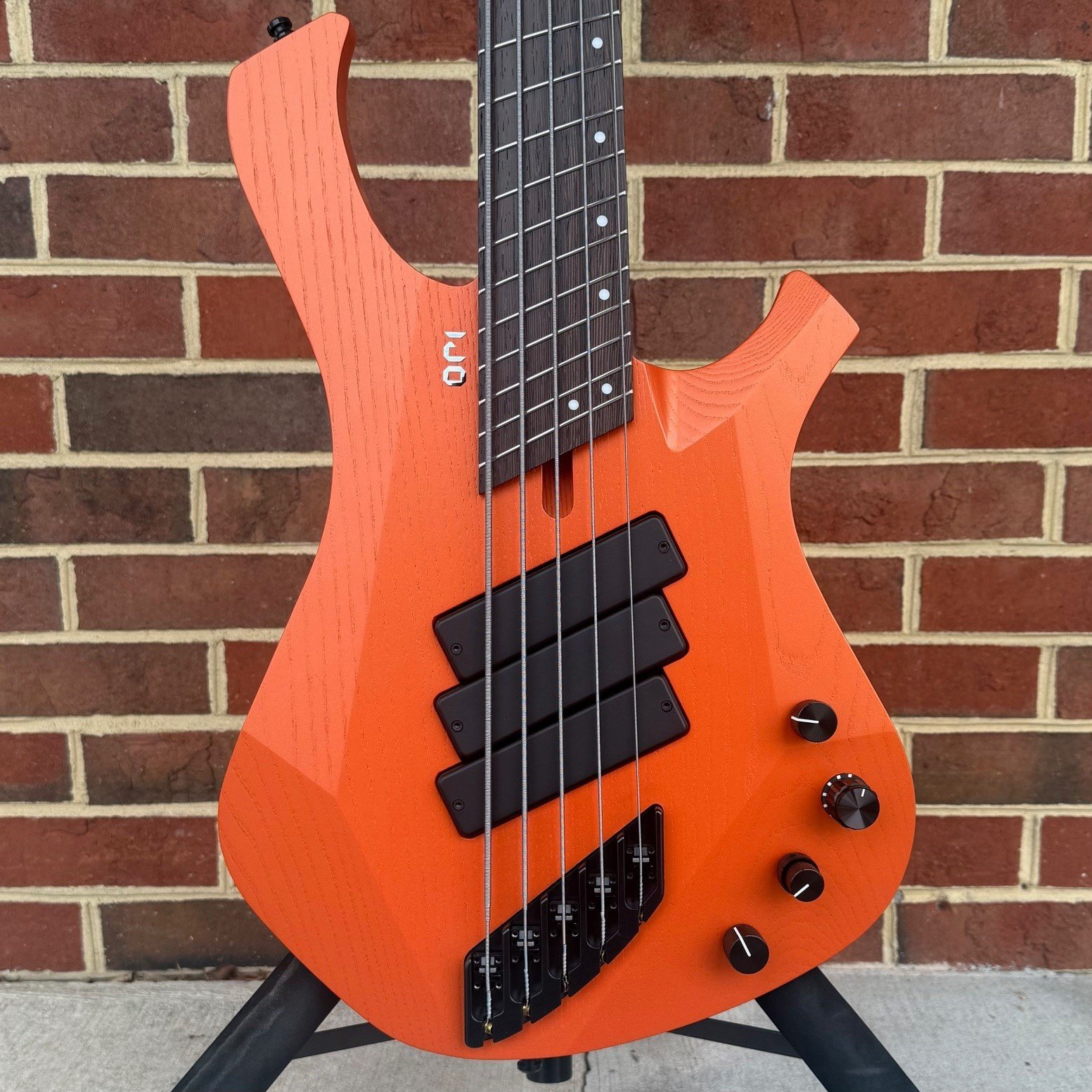 Mayones Ori Enji 5, Kitsune Orange Matte, Swamp Ash Body, Wenge