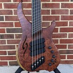 Dingwall Dingwall ABII Custom 5-String, Figured Redwood Top, Black Limba Body, Roasted Ash Neck, Macassar Ebony Fretboard, Redwood 12th Fret "D" and Headstock Logo, Neve Preamp w/ Toggles, Dingwall Deluxe Gig Bag