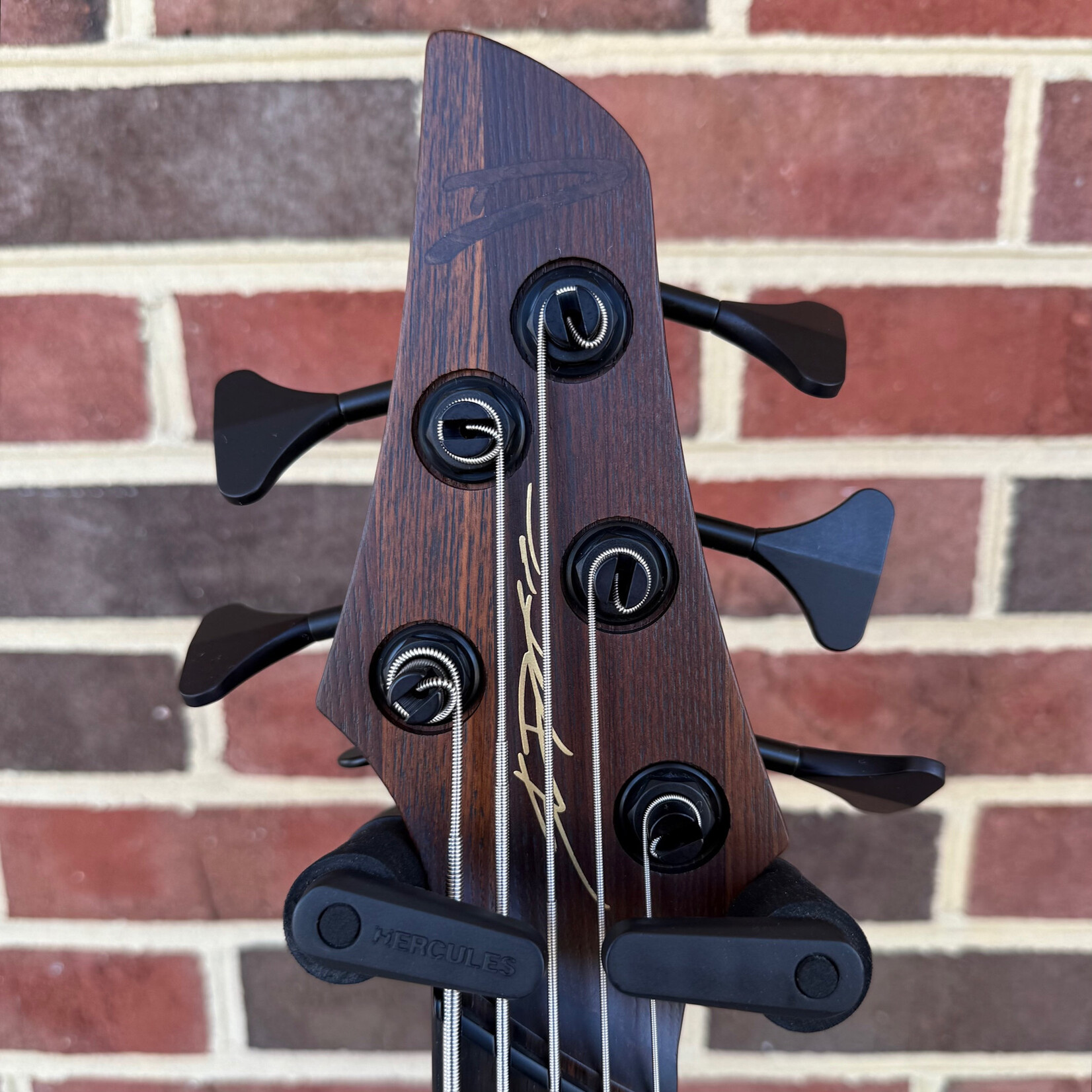 Dingwall Dingwall ABII Custom 5-String, Figured Redwood Top, Black Limba Body, Roasted Ash Neck, Macassar Ebony Fretboard, Redwood 12th Fret "D" and Headstock Logo, Neve Preamp w/ Toggles, Dingwall Deluxe Gig Bag