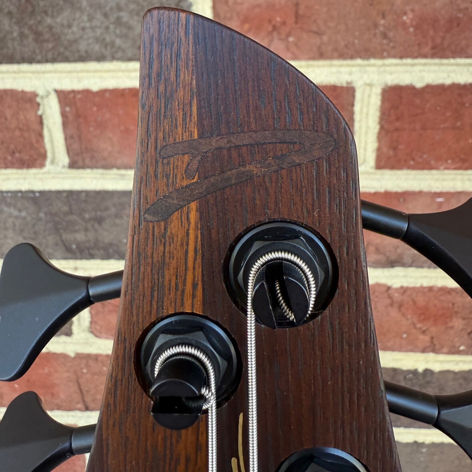 Dingwall Dingwall ABII Custom 5-String, Figured Redwood Top, Black Limba Body, Roasted Ash Neck, Macassar Ebony Fretboard, Redwood 12th Fret "D" and Headstock Logo, Neve Preamp w/ Toggles, Dingwall Deluxe Gig Bag