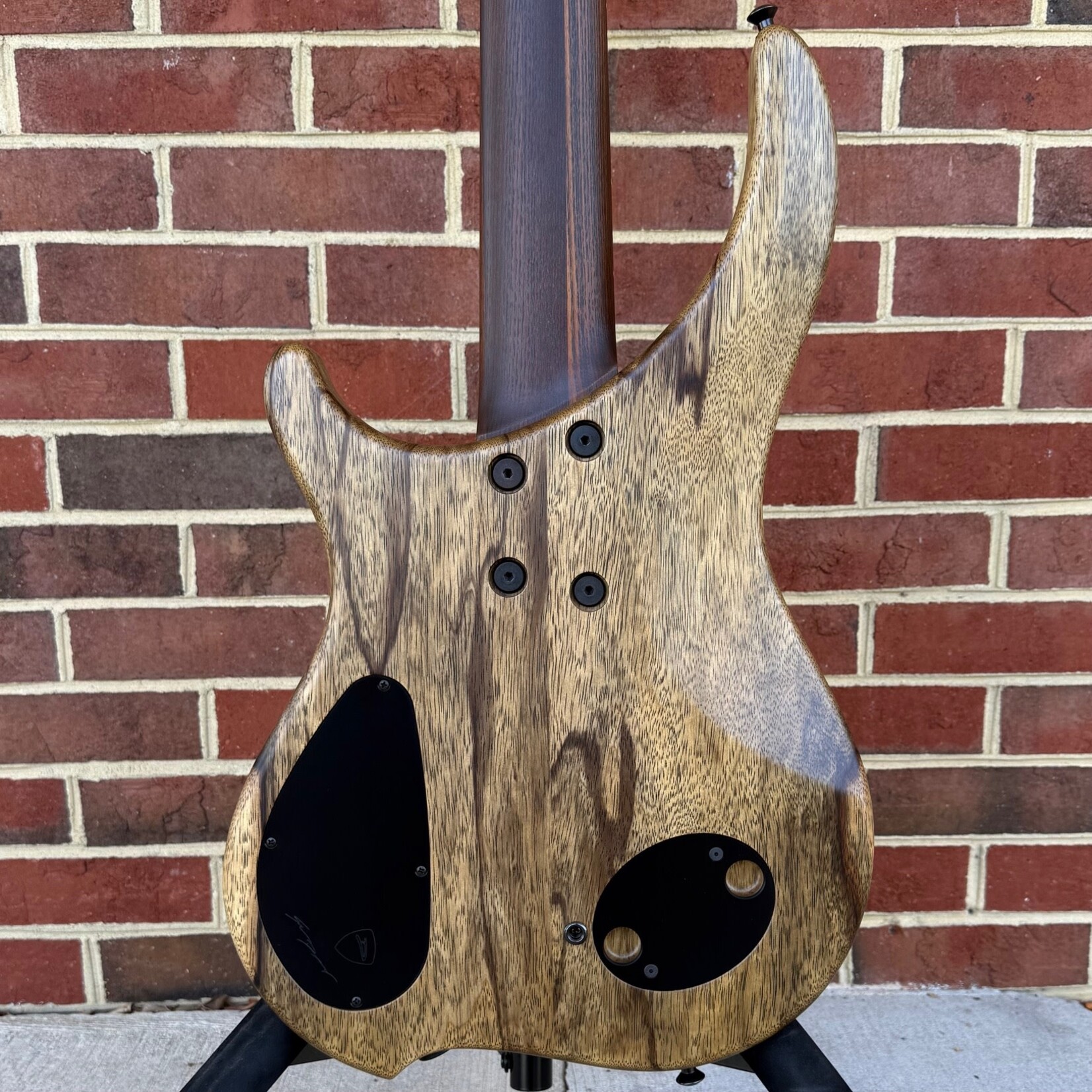 Dingwall ABII Custom 5-String, Figured Redwood Top, Black Limba