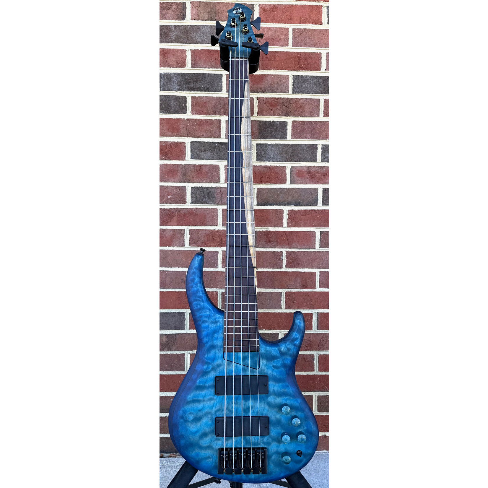 MTD MTD USA 535-24, Blueburst, Premium Quilted Maple Top, Alder Body, Maple Neck, Morado Fretboard, Matching Headstock, Matching Wood Knobs, Custom MTD Bridge, MTD Bag