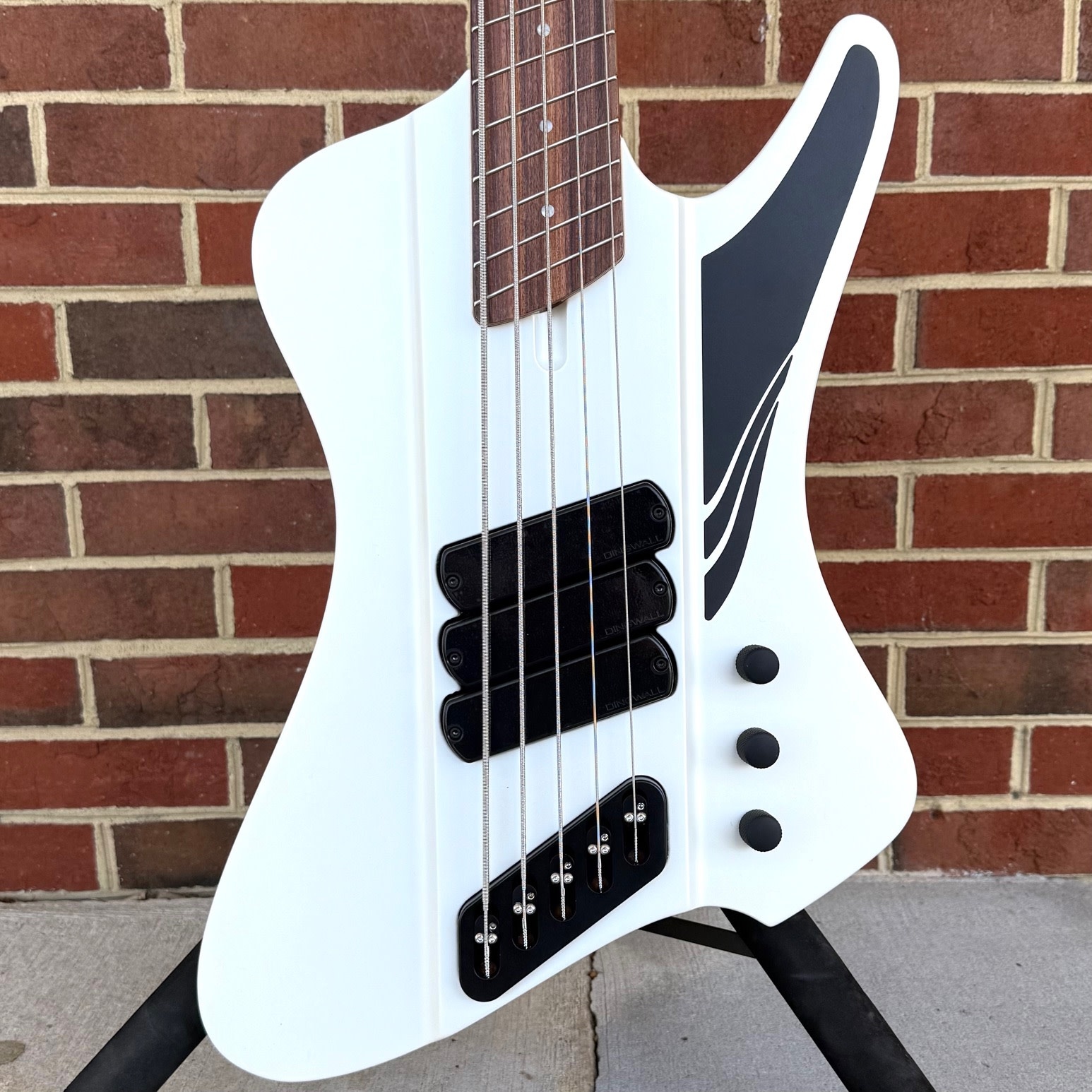 Dingwall D-Roc Standard 5-String, Matte Ducati Pearl White, Pau