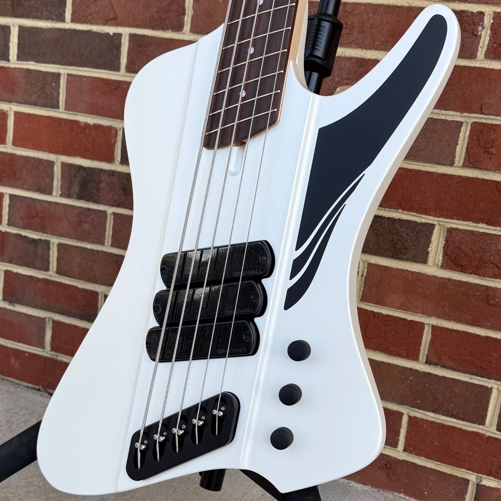 Dingwall Dingwall D-Roc Standard 5-String, Matte Ducati Pearl White, Pau Ferro Fretboard, Dingwall Gig Bag, SN# 18938