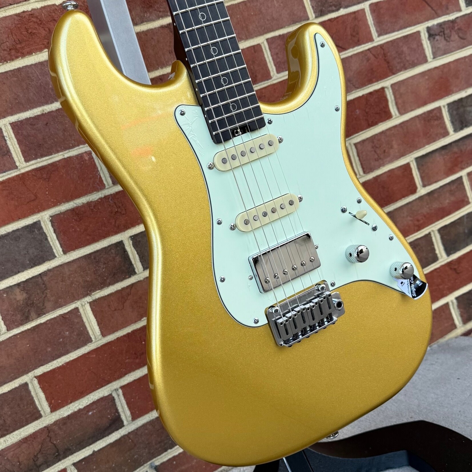 Schecter Guitar Research Schecter Nick Johnston Traditional HSS 10th Anniversary - Atomic Saffron