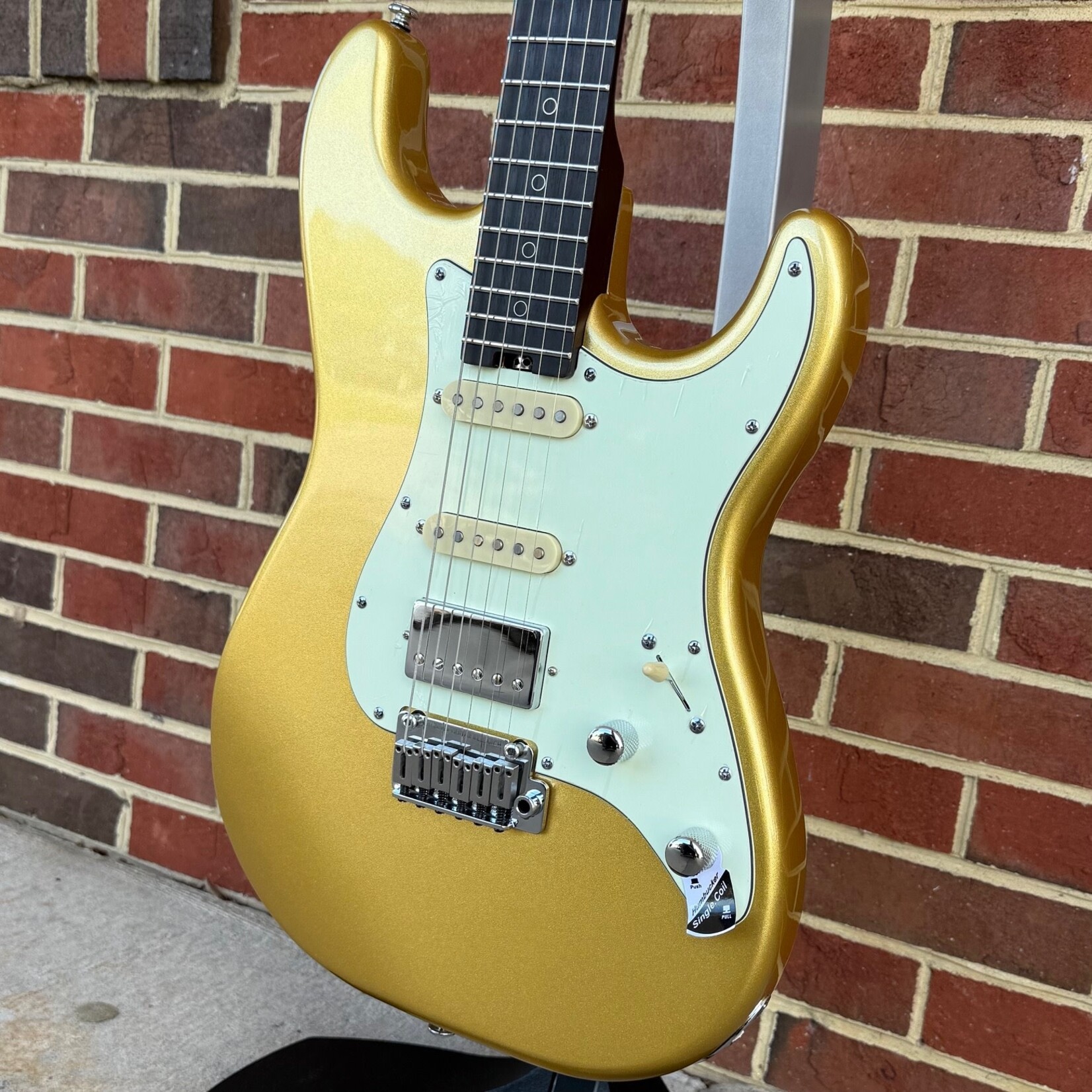 Schecter Guitar Research Schecter Nick Johnston Traditional HSS 10th Anniversary - Atomic Saffron