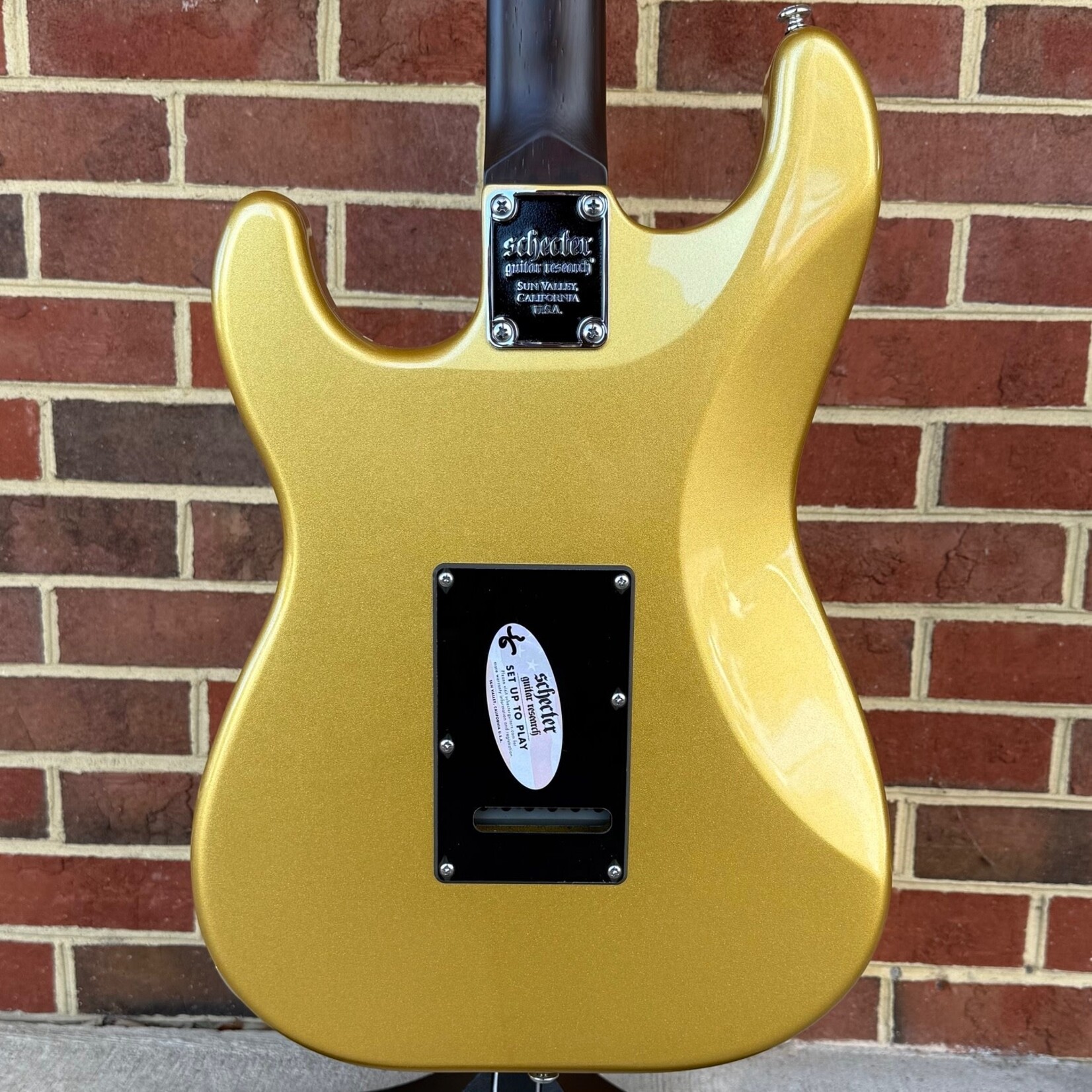 Schecter Guitar Research Schecter Nick Johnston Traditional HSS 10th Anniversary - Atomic Saffron