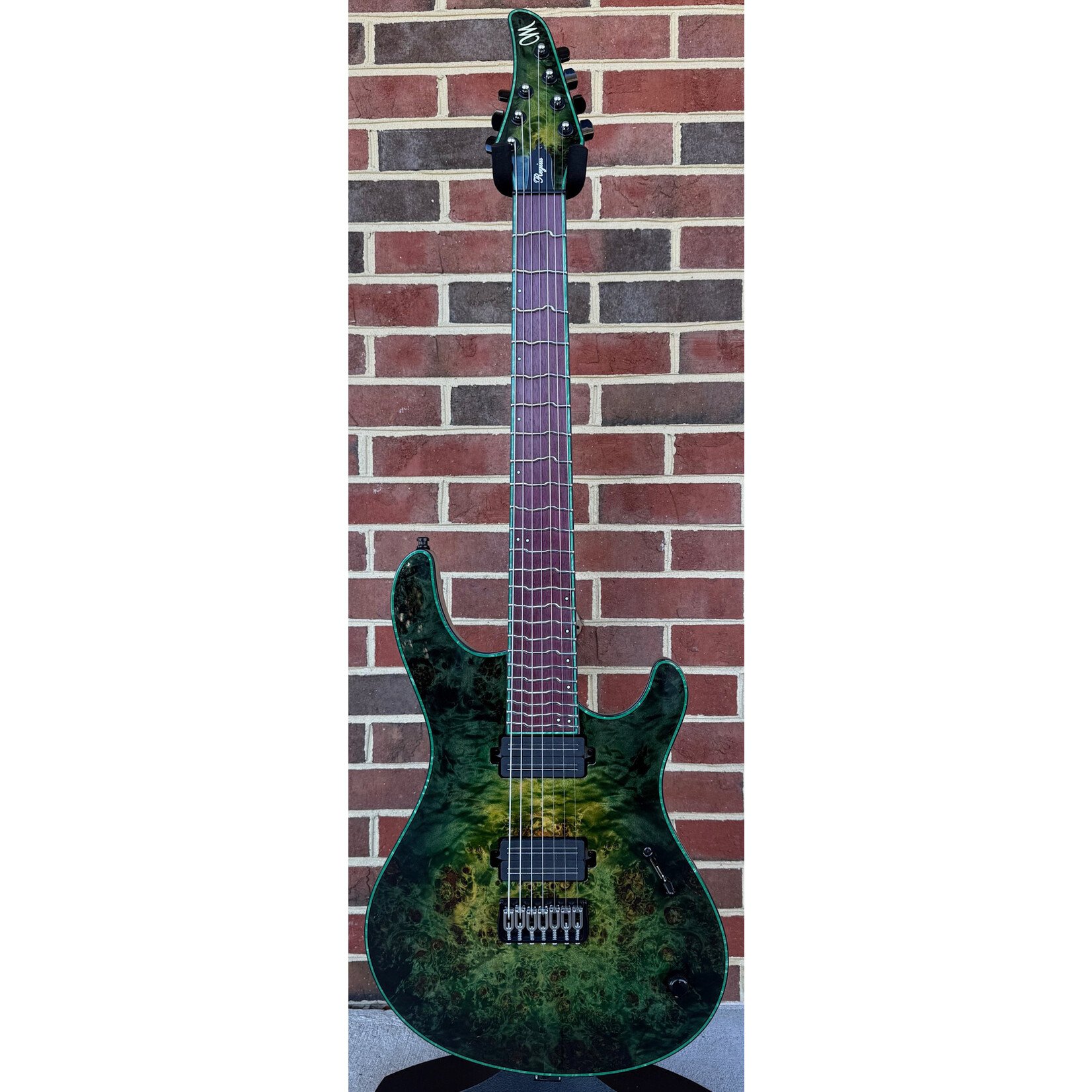 Mayones Mayones Regius 7 TT, Custom Color, True Temperament Frets, 4A Eye Poplar Top, Black Limba Body, Exotic II Neck, Bare Knuckle Pickups Black Hawk, Hipshot Bridge & Tuners, Hardshell Case