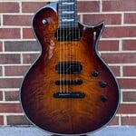 ESP ESP E-II Eclipse, Tiger Eye Sunburst, Quilted Maple Top, Mahogany Neck & Body, Ebony Fretboard, Fishman Fluence Modern Pickups, Locking Tuners, Hardshell Case
