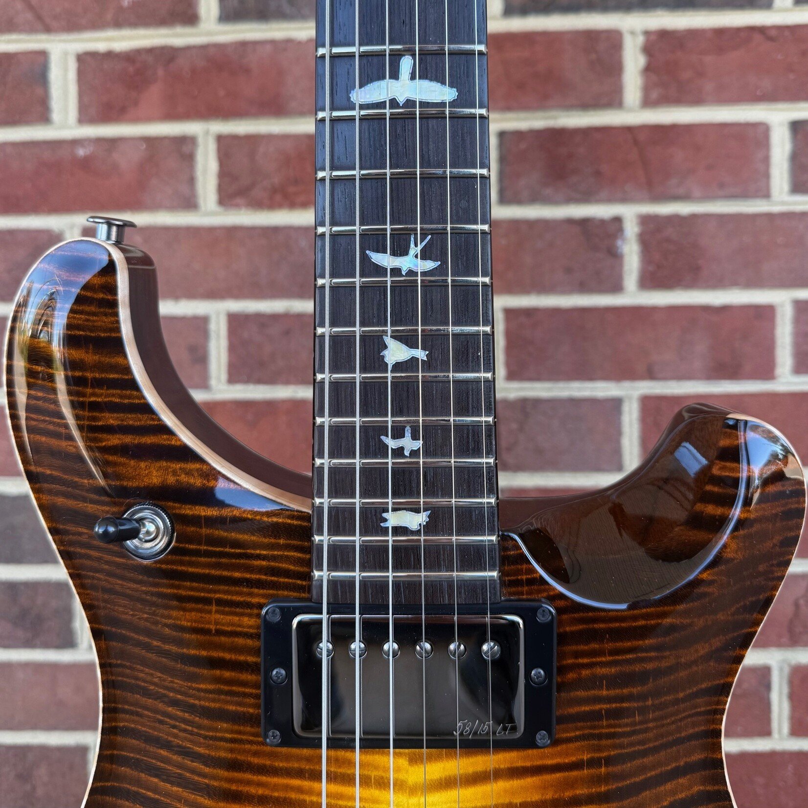 Paul Reed Smith Paul Reed Smith Private Stock #11939, McCarty 594 Semi-Hollow Tremolo, Sandstorm Dragon's Breath, East Coast Wide Flame Maple Top, Black Limba Body, Curly Maple Neck, Brazilian Rosewood Fretboard