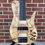 Fodera Fodera Imperial Elite, Chestnut Burl Top, Walnut Body, Alder Tone Block, Flamed Ebony Fretboard, Flamed Ebony Ramp, Chestnut Dot Inlays, Fodera/Duncan Dual Coil Pickups, Hardshell Case